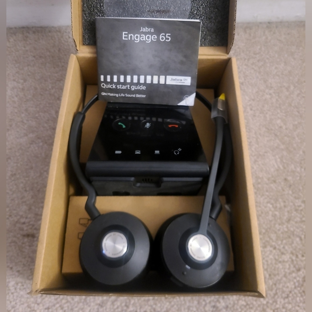 BNIB - Jabra Engage 65 Wireless Stereo Headset - Phone Computer